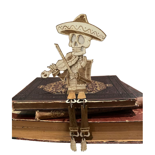 Mariachis sentados día de Muertos - Corte Laser MDF 3mm